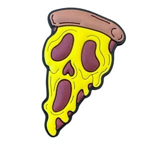 Ghostface Pizza Croc Charm